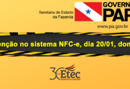 Parada ambiente NFC-e dia 20/01 - SEFA PA Parada ambiente NFC-e dia 20/01 - SEFA PA