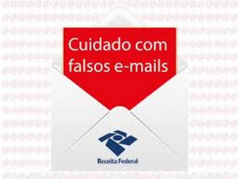 Mensagens falsas em nome da Receita Federal