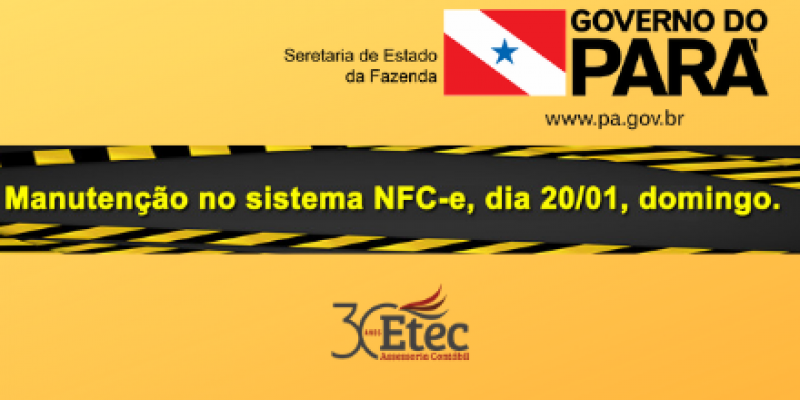 Parada ambiente NFC-e dia 20/01 - SEFA PA